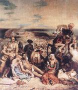 Eugene Delacroix Scenes from the Massacre at Chios painting